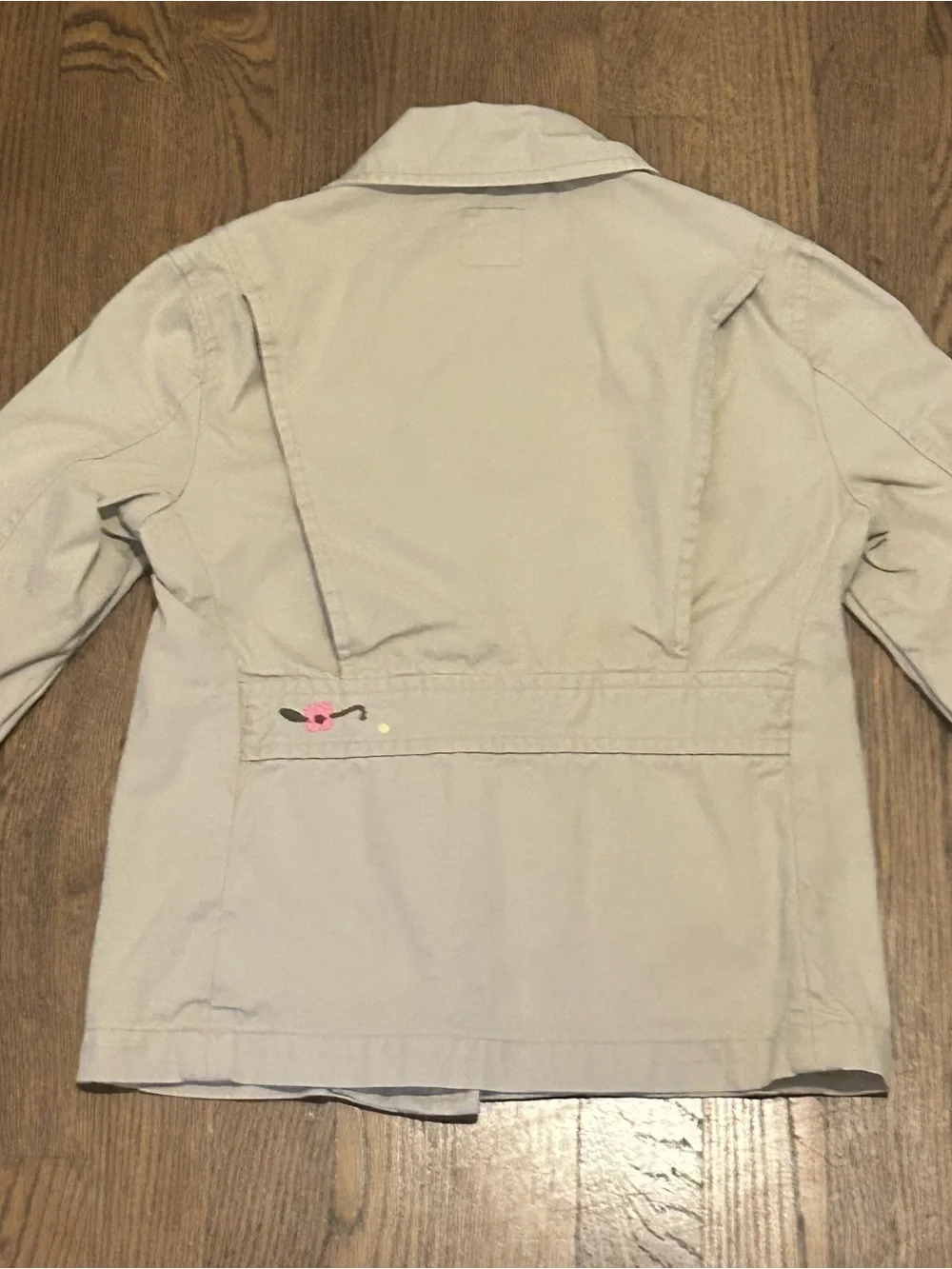GAP Girls Cream Embroidered flowers  Pea Coat 249